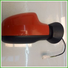 Specchio Specchietto Retrovisore Destro DX ROSSO DACIA SANDERO 2008 2013 FICOSA FICOMIRRORS Originale Usato