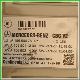 Body Computer Centralina Modulo BCM BSI CONTINENTAL A2C7384731000 MERCEDES-BENZ Classe A W176 A1569011300 2015 2018