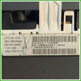 Quadro strumenti contachilometri tachimetro JOHNSON CONTROLS 281198448X0 RENAULT MODUS 2a Serie 1.2 16V 8200617793