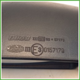 Specchio Specchietto Retrovisore Destro DX GOFFRATO FIAT PUNTO 1N/1P 1999 2005 MAGNETI MARELLI Originale Usato