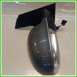 Specchio Specchietto Retrovisore Destro DX GRIGIO SCURO VOLKSWAGEN GOLF PLUS 5M 2005 2009 Originale Usato