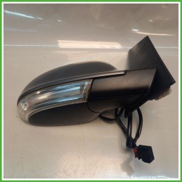 Specchio Specchietto Retrovisore Destro DX GRIGIO SCURO VOLKSWAGEN GOLF PLUS 5M 2005 2009 Originale Usato