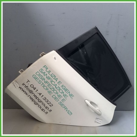 Porta Portiera Sportello Posteriore Sinistra SX BIANCO BANCHISA EWP PEUGEOT 208 Berlina 2012 2015 Originale Usato