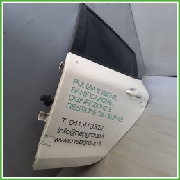 Porta Portiera Sportello Posteriore Sinistra SX BIANCO BANCHISA EWP PEUGEOT 208 Berlina 2012 2015 Originale Usato
