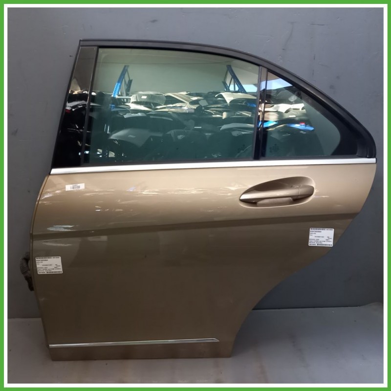 Porta Portiera Sportello Posteriore Sinistra SX GRIGIO 798 BEIGE SANIDINO MET MERCEDES-BENZ Classe C W/S204 Berlina 2007 2011