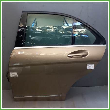Porta Portiera Sportello Posteriore Sinistra SX GRIGIO 798 BEIGE SANIDINO MET MERCEDES-BENZ Classe C W/S204 Berlina 2007 2011