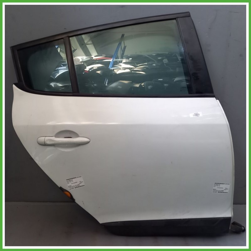 Porta Portiera Sportello Posteriore Destra DX BIANCO OV369 ICE WHITE BC RENAULT MEGANE 3a Serie Berlina 2008 2012 Usato