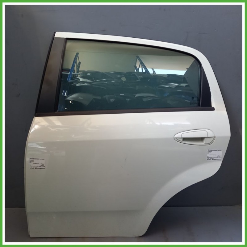 Porta Portiera Sportello Posteriore Sinistra SX BIANCO FIAT GRANDE PUNTO 2Y Berlina 2005 2008 Originale Usato