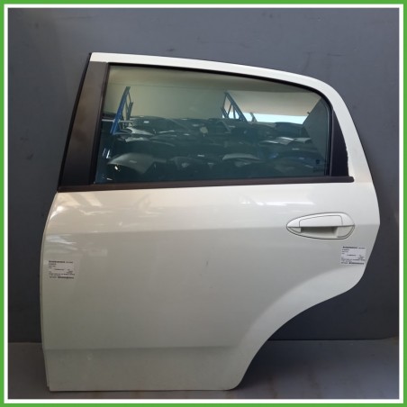 Porta Portiera Sportello Posteriore Sinistra SX BIANCO FIAT GRANDE PUNTO 2Y Berlina 2005 2008 Originale Usato