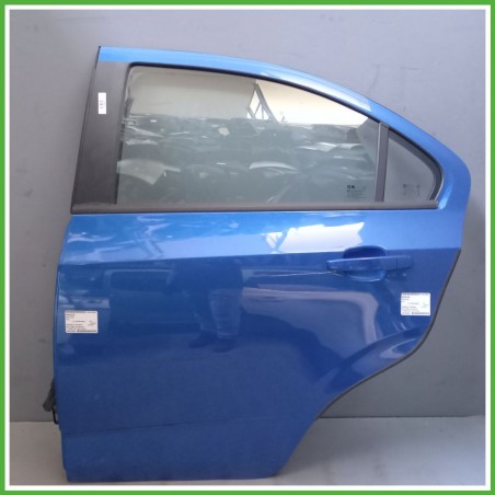 Porta Portiera Sportello Posteriore Sinistra SX BLU CHEVROLET (DAEWOO) AVEO T300 Berlina 2011 Originale Usato
