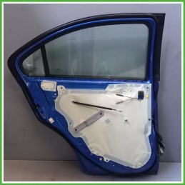 Porta Portiera Sportello Posteriore Sinistra SX BLU CHEVROLET (DAEWOO) AVEO T300 Berlina 2011 Originale Usato