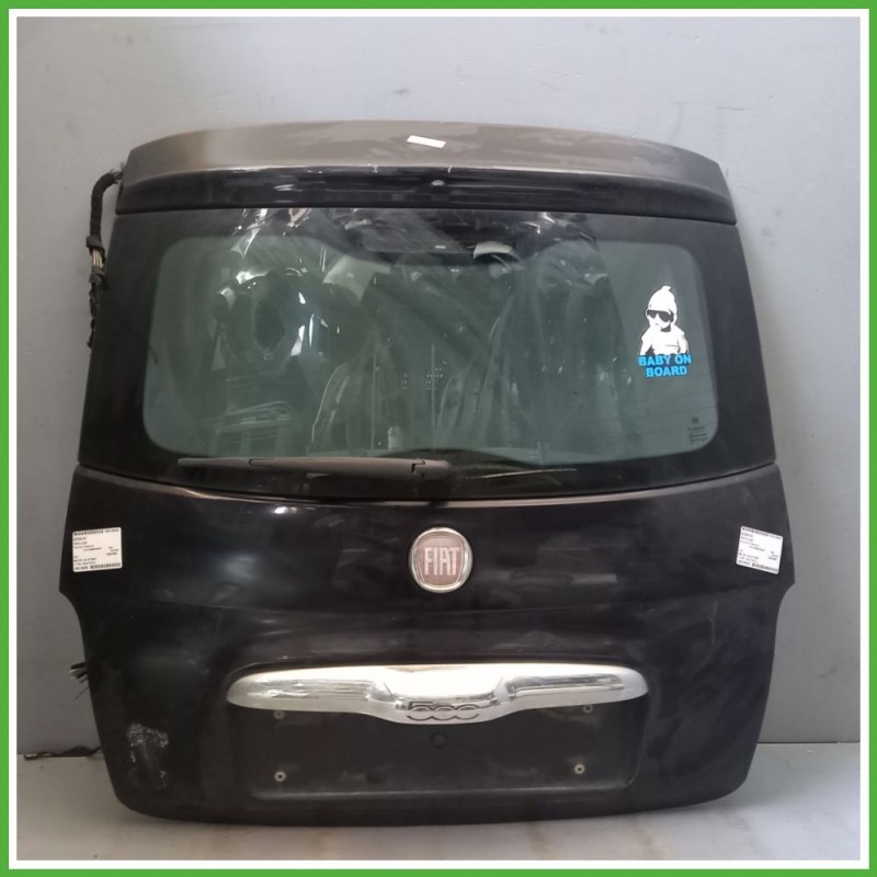 Portellone Bagagliaio Cofano Baule Posteriore FIAT 500 3P 2007 2015 NERO VESUVIO 876 Berlina Originale Usato
