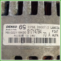 Alternatore DENSO MS1022118430 FIAT GRANDE PUNTO 2Y 52003531