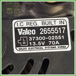Alternatore VALEO 2655517 KIA PICANTO 1a Serie 3730002551