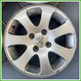 Cerchi in Lega PEUGEOT 307 (dal 04/2001 al 12/2006) 15 pollici 15" 6.0J 4x108 ET 27 4pz originali usati