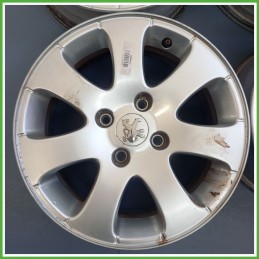 Cerchi in Lega PEUGEOT 307 (dal 04/2001 al 12/2006) 15 pollici 15" 6.0J 4x108 ET 27 4pz originali usati
