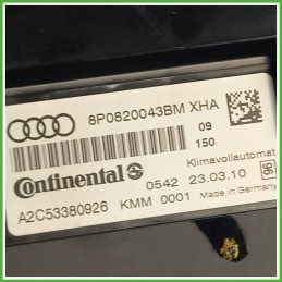 Comandi Clima AC Riscaldamento Condizionatore CONTINENTAL A2C53380926 AUDI A3 8P 1.6 TDI 8P0820043BMXHA 2010 2013
