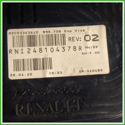 Quadro strumenti contachilometri tachimetro VDO A2C53363610 RENAULT MEGANE 3a Serie 1.5 dCi 248104378R