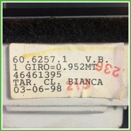 Quadro strumenti contachilometri tachimetro VEGLIA BORLETTI 6062190030 FIAT PUNTO 1a Serie 46461395