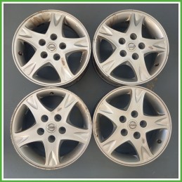 Cerchi in Lega NISSAN ALMERA TINO (dal 07/2000 al 04/2003) 15 pollici 15" 6.0J 5x114.3 ET 40 4pz originali usati