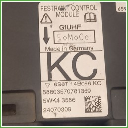 Centralina Airbag 24070309 FORD FIESTA CBK 1.4 6s6t14b056 2005 2008