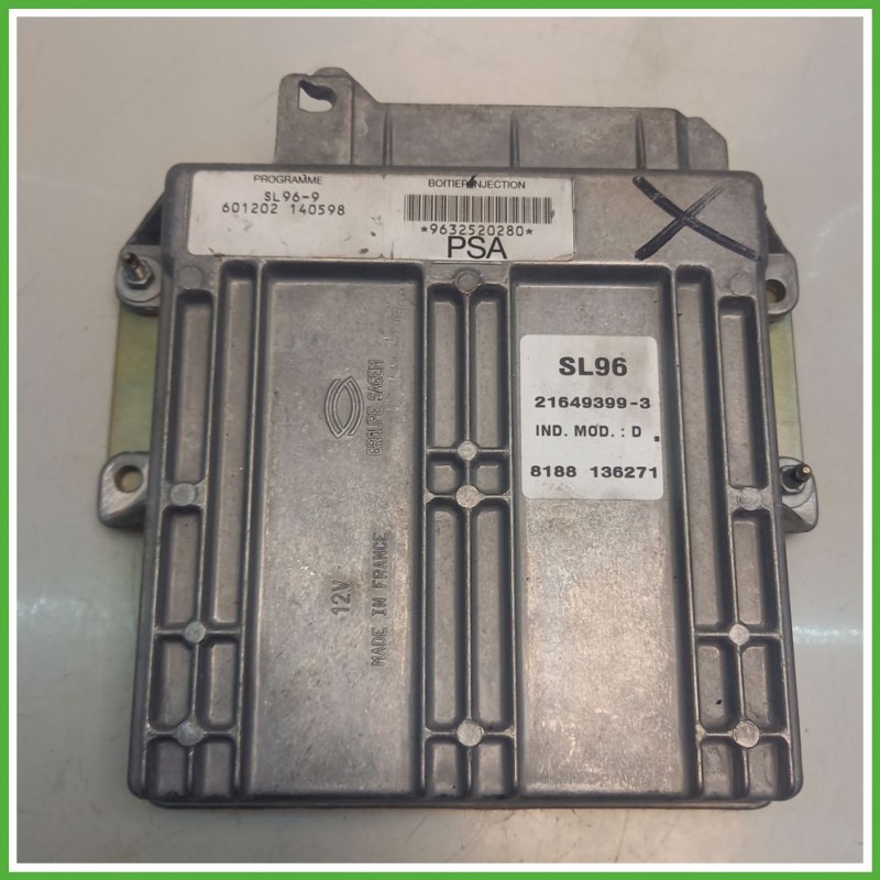 Centralina Motore Iniezione ECU SAGEM 601202140598 PEUGEOT 306 1.4 55kw 9632520280 1997 2002