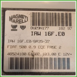 Centralina Motore Iniezione ECU MAGNETI MARELLI 6160210300 FIAT CINQUECENTO NM 29kw 7778856 1992 1999