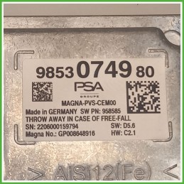 Centralina Antenna Telecomando MAGNA GP008648916 PEUGEOT 408 9853074980 2022