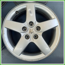 Cerchi in Lega PEUGEOT 407 (dal 03/2004 al 03/2012) 16 pollici 16" 6.5J 5x108 ET 44 4pz originali usati