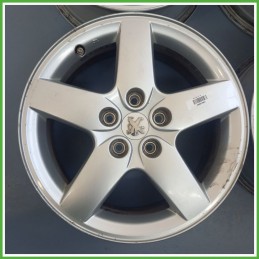 Cerchi in Lega PEUGEOT 407 (dal 03/2004 al 03/2012) 16 pollici 16" 6.5J 5x108 ET 44 4pz originali usati