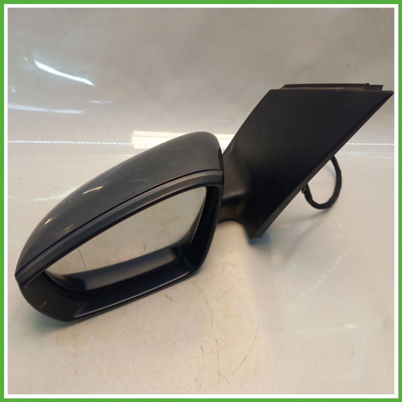Specchio Specchietto Retrovisore Sinistro SX GRIGIO SCURO VOLKSWAGEN POLO 6R 2009 2012 Originale Usato