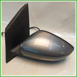 Specchio Specchietto Retrovisore Sinistro SX GRIGIO SCURO VOLKSWAGEN POLO 6R 2009 2012 Originale Usato