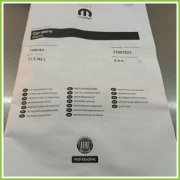 Kit Antifurto Nuovo Mopar ITLE470 Fiat Talento 4W 71807823