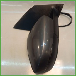 Specchio Specchietto Retrovisore Destro DX GRIGIO SCURO VOLKSWAGEN POLO 6R 2009 2012 Originale Usato
