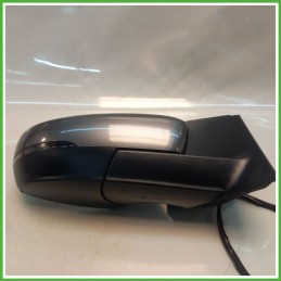 Specchio Specchietto Retrovisore Destro DX GRIGIO SCURO VOLKSWAGEN POLO 6R 2009 2012 Originale Usato