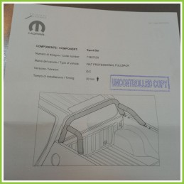 Rool Bar Nuovo Mopar MZ331169 Fiat Fullback 4I 71807530