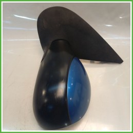 Specchio Specchietto Retrovisore Sinistro SX BLU PEUGEOT 206 1998 2009 Originale Usato