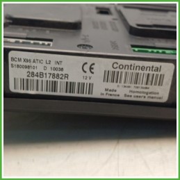 Body Computer Centralina Modulo BCM BSI CONTINENTAL S180098101 RENAULT MEGANE 3a Serie 1.5 dCi 284B17882R 2008 2012