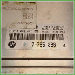 Centralina Motore Iniezione ECU BOSCH 0281001445 BMW Serie 3 E46 TD 100kw 13617788359 1998 2001
