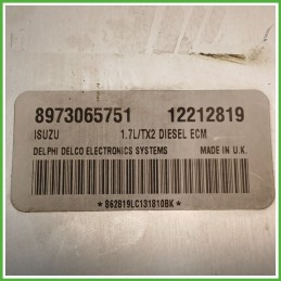 Centralina Motore Iniezione ECU DELPHI 8973065751 OPEL ASTRA T98 1.7 16V 55kw 98293158 1998 2004