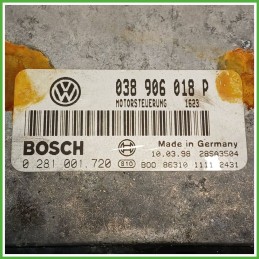 Centralina Motore Iniezione ECU BOSCH 0281001720 VOLKSWAGEN PASSAT 3B 1.9 TDI 81kw 038906018P 1996 2003