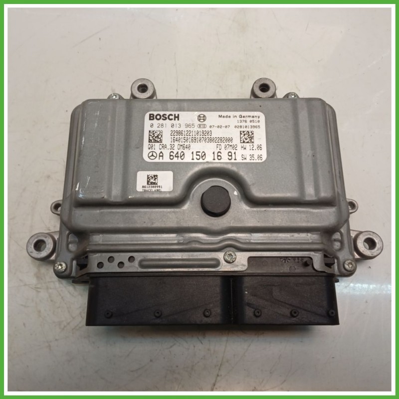 Centralina Motore Iniezione ECU BOSCH 0281013965 MERCEDES-BENZ Classe A W/C169 CDI 80kw A6401501691 2004 2013
