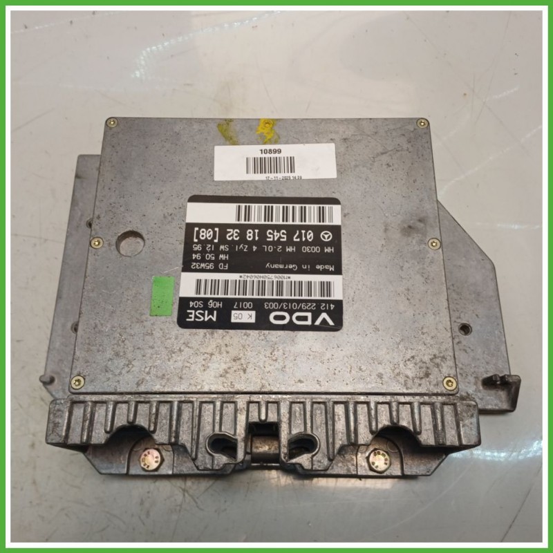 Centralina Motore Iniezione ECU VDO 412.229/013/003 MERCEDES-BENZ Classe E W/S210 100kw A0175451832 1995 2002