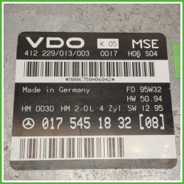 Centralina Motore Iniezione ECU VDO 412.229/013/003 MERCEDES-BENZ Classe E W/S210 100kw A0175451832 1995 2002