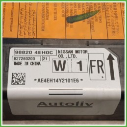 Centralina Airbag AUTOLIV 627260200 NISSAN QASHQAI J11E 1.5 dCi 988204EH0C 2014 2018