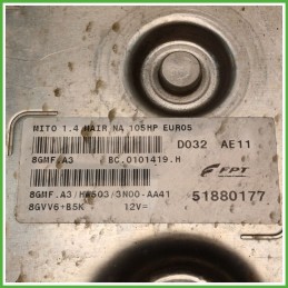 Centralina Motore Iniezione ECU MAGNETI MARELLI 8GMF.A3 ALFA ROMEO MiTo X6 1.4 77kw 51880177 2008 2011