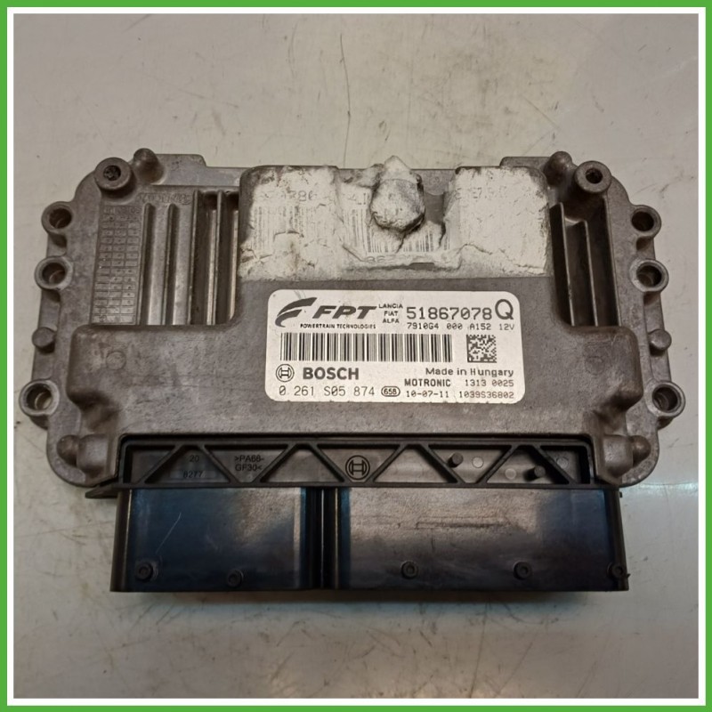 Centralina Motore Iniezione ECU BOSCH 0261S05874 LANCIA DELTA TH 1.4 T-Jet 88kw 51867078 2008 2011