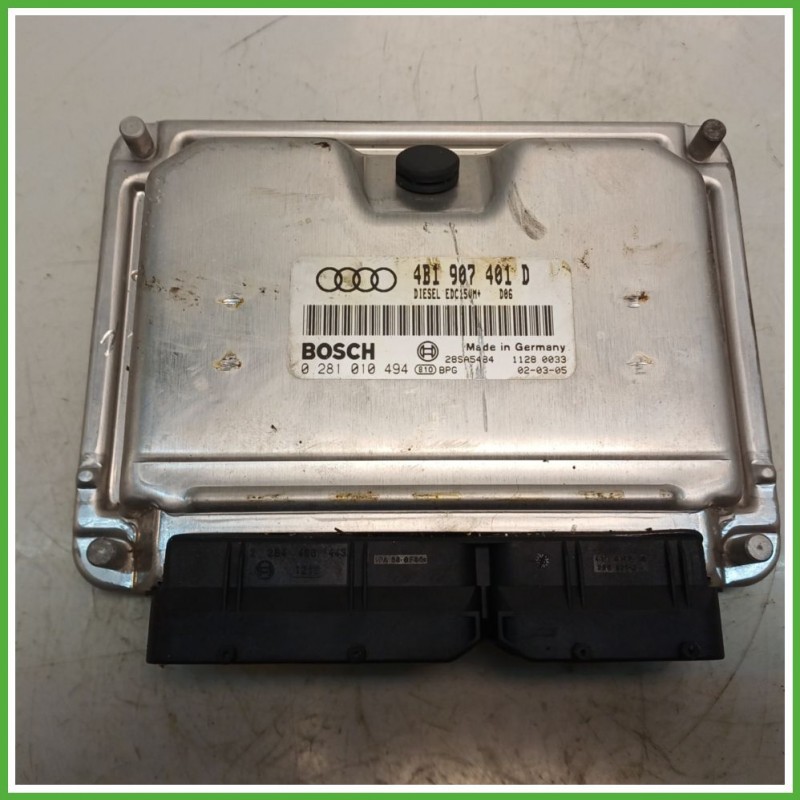 Centralina Motore Iniezione ECU BOSCH 0281010494 AUDI A6 4B 2.5 TDI 114kw 4B1907401D 2001 2005