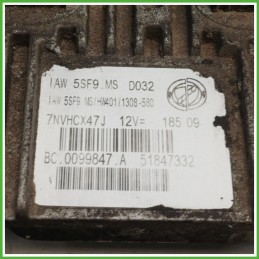 Centralina Motore Iniezione ECU MAGNETI MARELLI IAW5SF9.MSD032 FIAT 500 3P 1.2 51kw 51847332 2007 2015