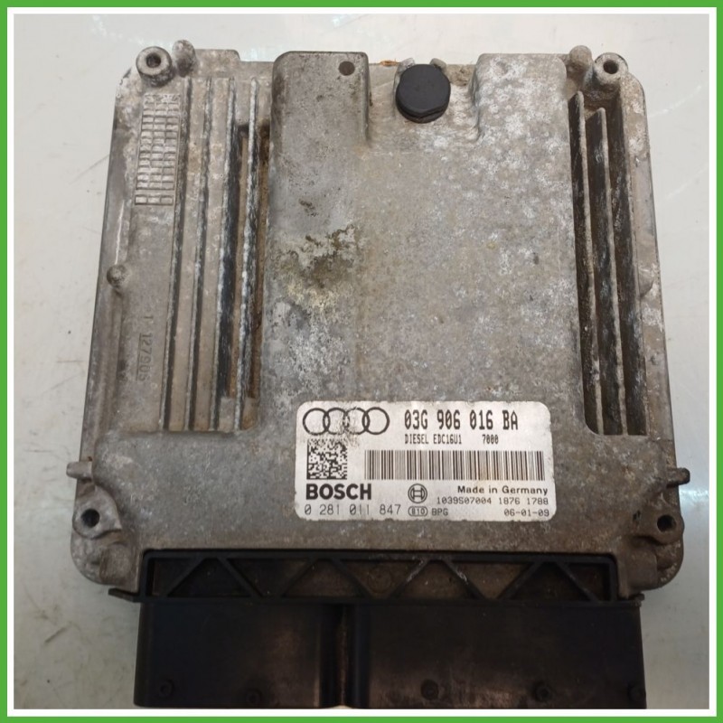 Centralina Motore Iniezione ECU BOSCH 0281011847 AUDI A3 8P 2.0 16V 103kw 03G997016X 2003 2010